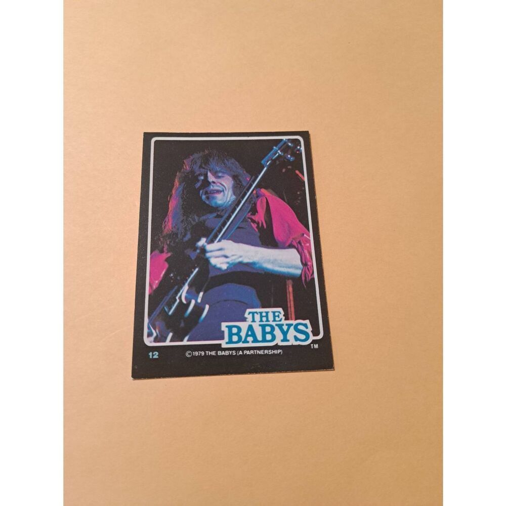 Vintage 1979 The Babys Trading Card #12 London Rock Band Collectible